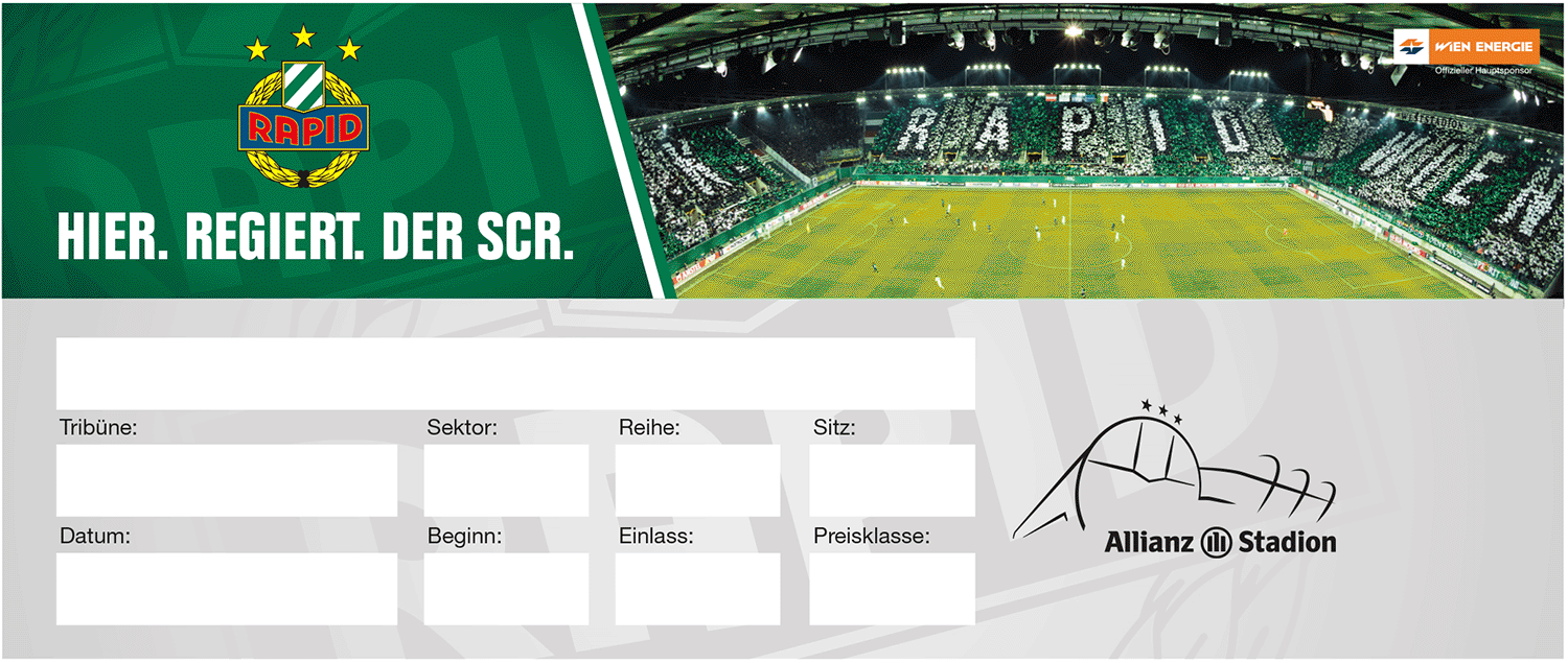 SK Rapid Tagesticket Abbildung